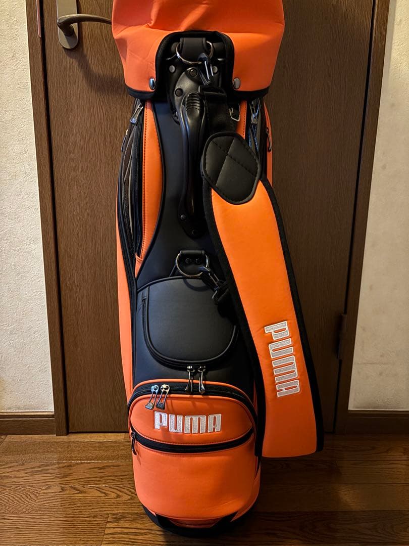 PUMA キャディバッグ　ゴルフバッグ　オレンジ