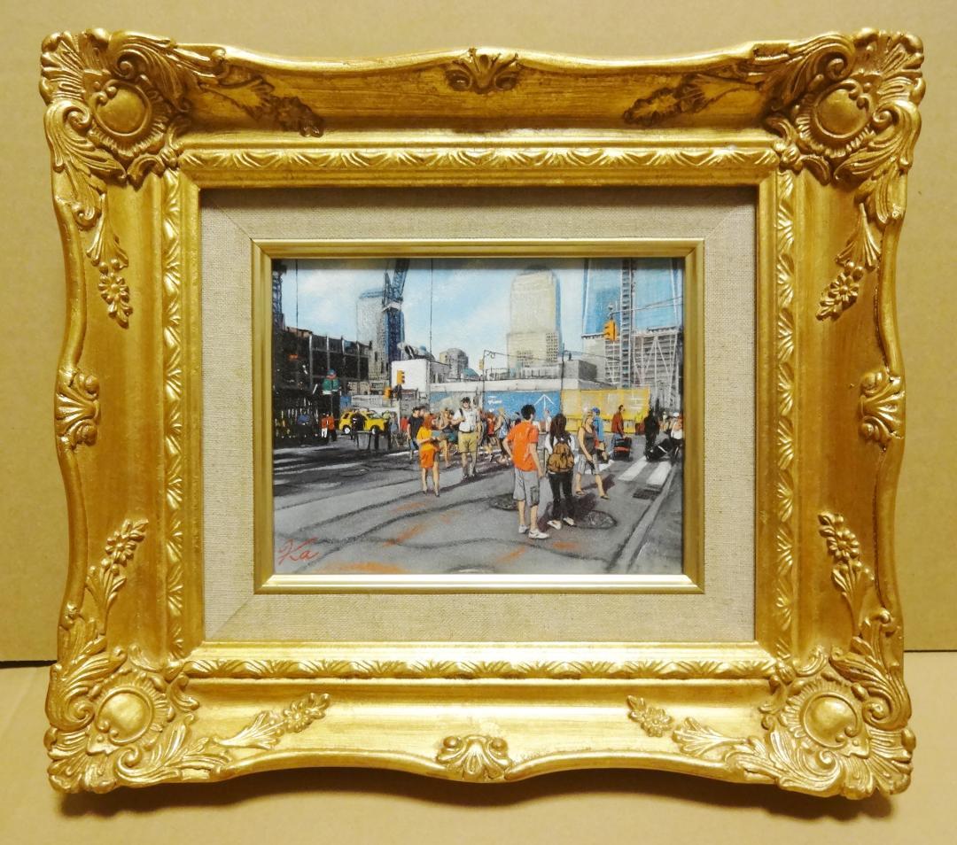 上鈴木正一 油彩画 F0号『グラウンドゼロ』新作原画 超オススメの作品です!!!