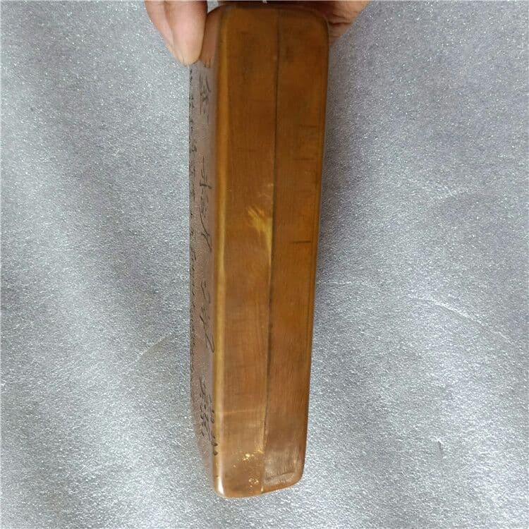 古玩芸品古皮殻真鍮墨箱珍しく墨箱文房書道用品をぼけます