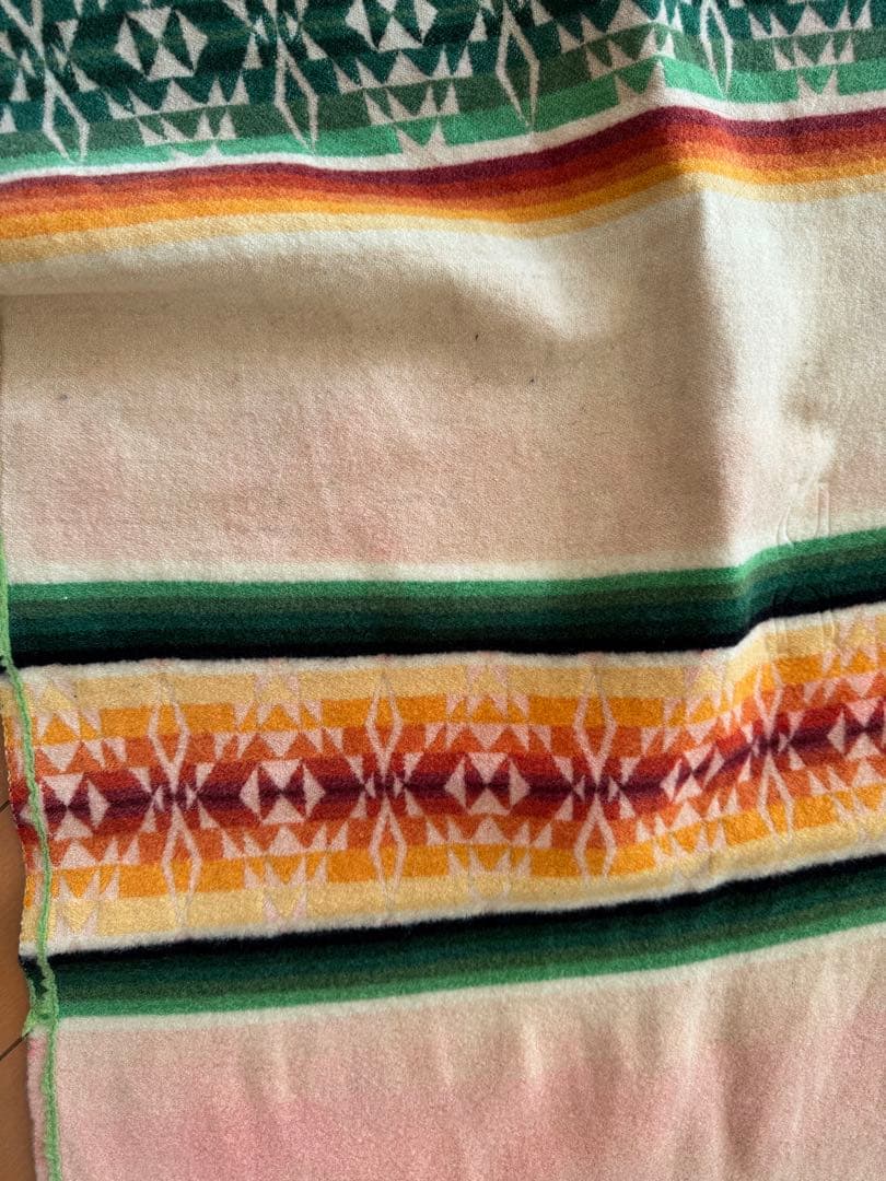 70's PENDLETON BEAVER STATE ネイティブ柄 ウールラグ