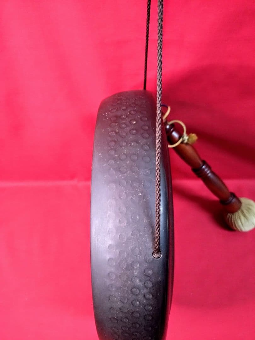 最終価格！ 【美品】和楽器 銅鑼 ドラ バチつき