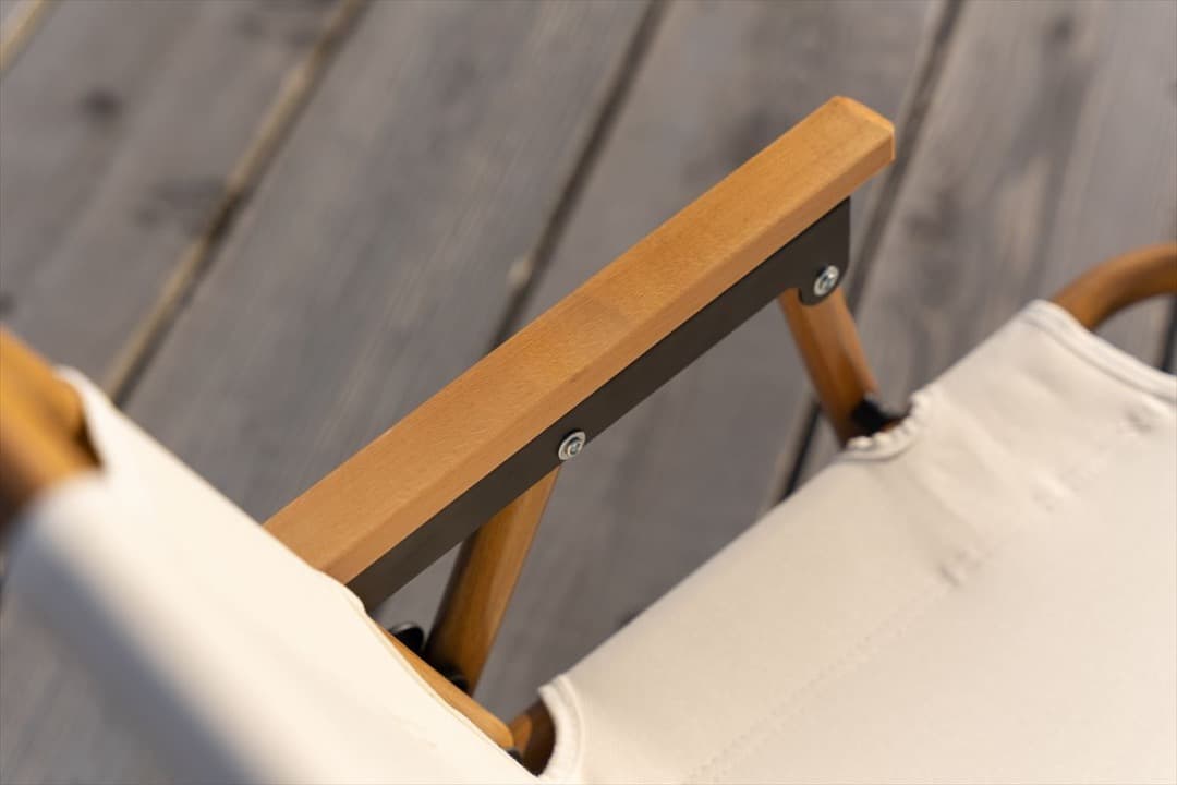 【送料無料】DO・350 1人掛けアウトドア折りたたみチェア 天然木 木目調