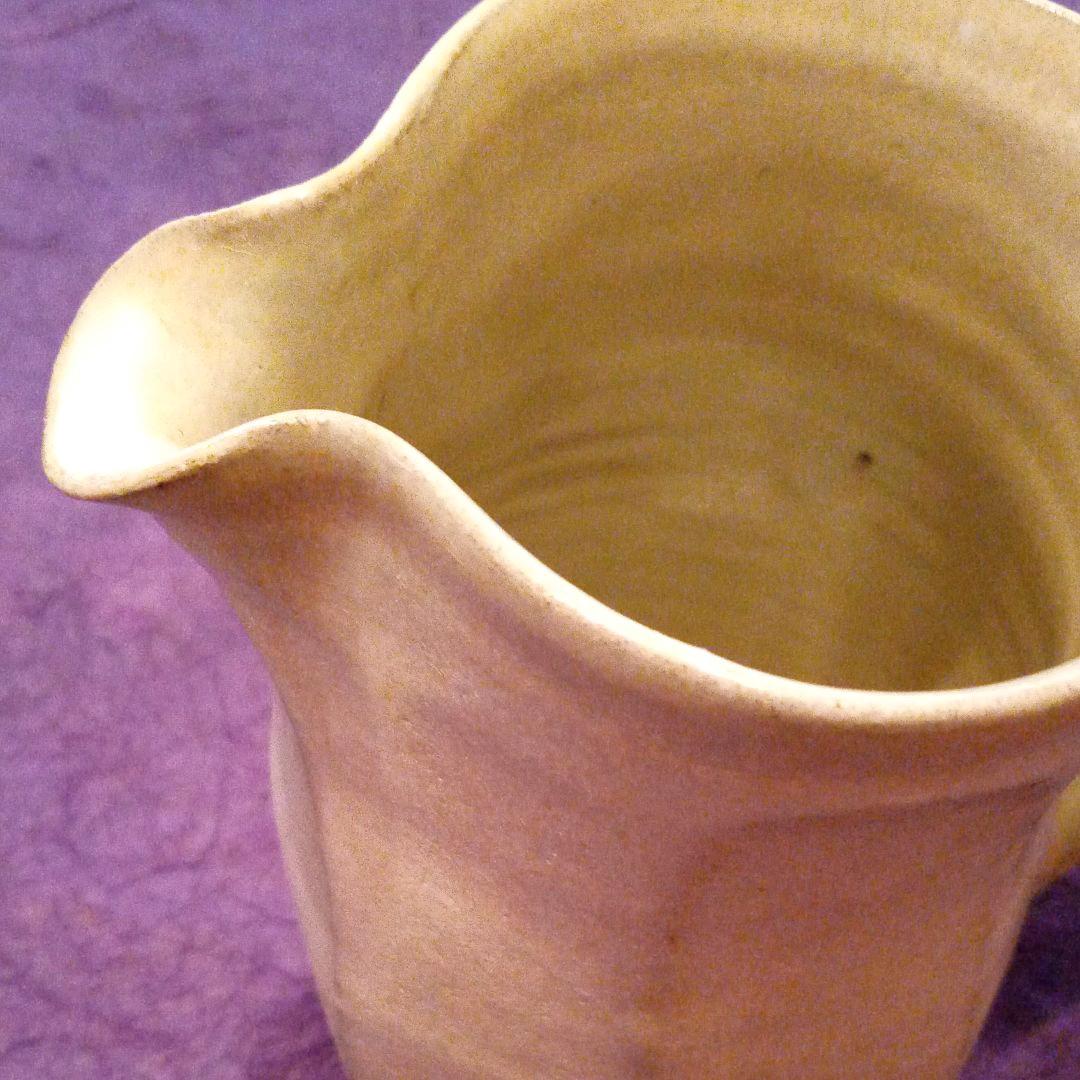 福光焼　白釉面取水差し