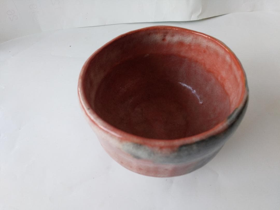 佐々木松楽 赤楽茶碗 茶碗 茶道具  抹茶碗 新品 未使用 です。