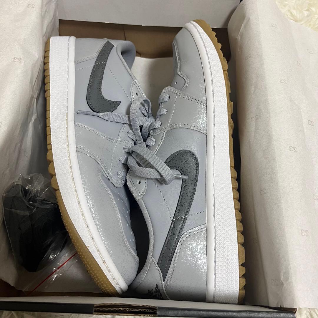 新品未使用 ナイキ エアジョーダン1 ロー G ウルフグレーガム　26.5