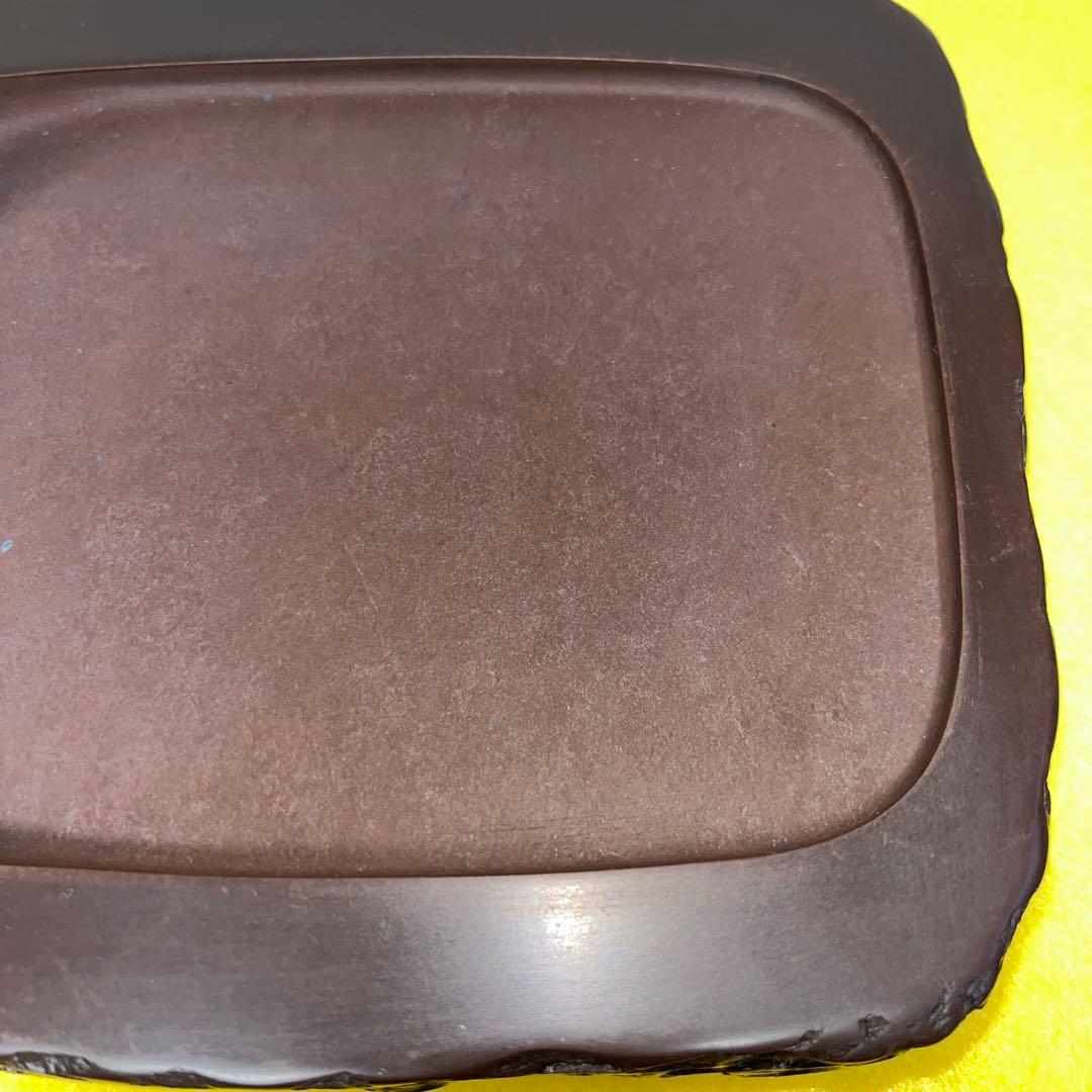 ⭕️赤間硯　下井唯石　1.4kg超え　野面硯　縁ツルツル　美品