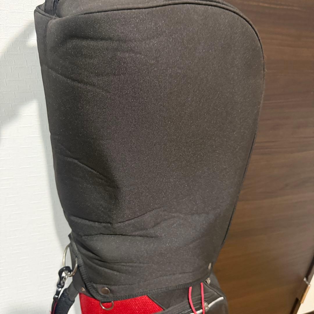 MIZUNO キャディバッグ ゴルフバッグ 黒 赤