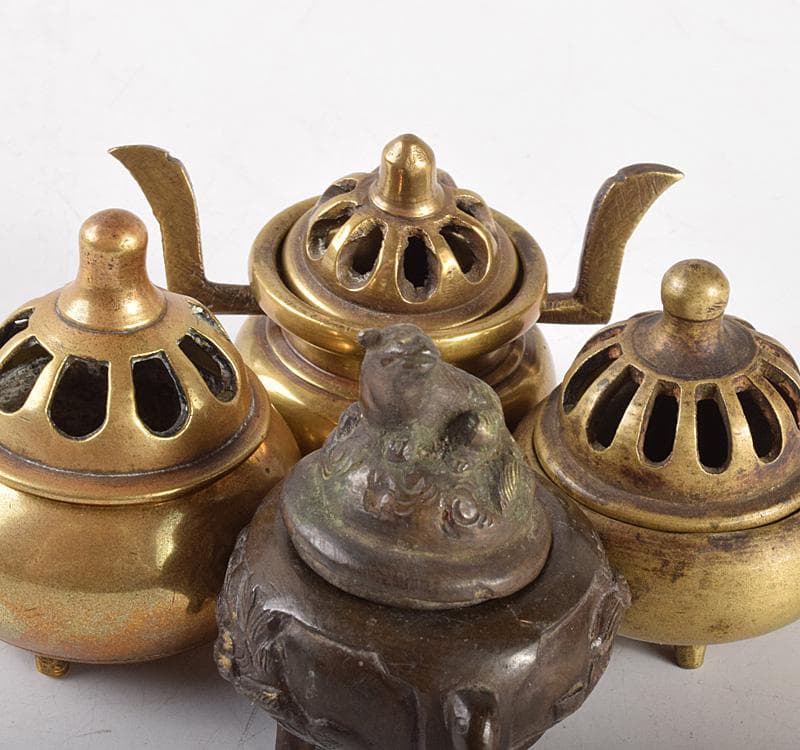 仏教美術　古銅　香炉　花立　火立　仏飯器など　仏具15点まとめて　V　R5094