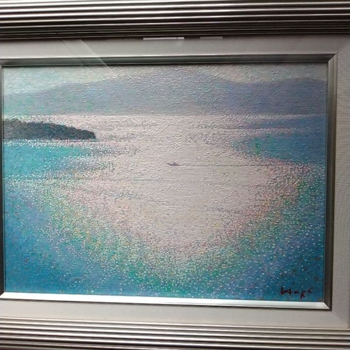 原　秀樹　点描画 海の風景