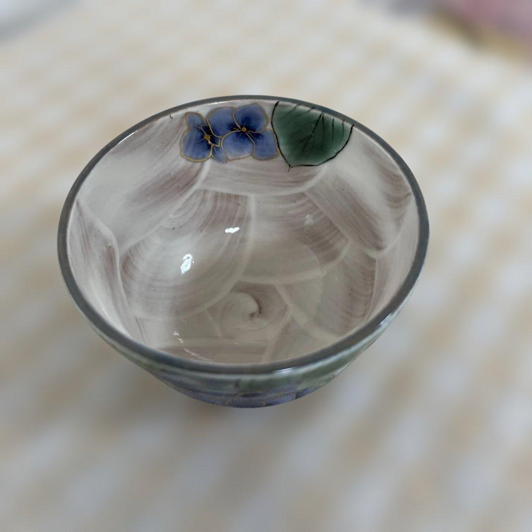 京焼 陶葊 陶あん 色絵付け 湯呑み 4客セット