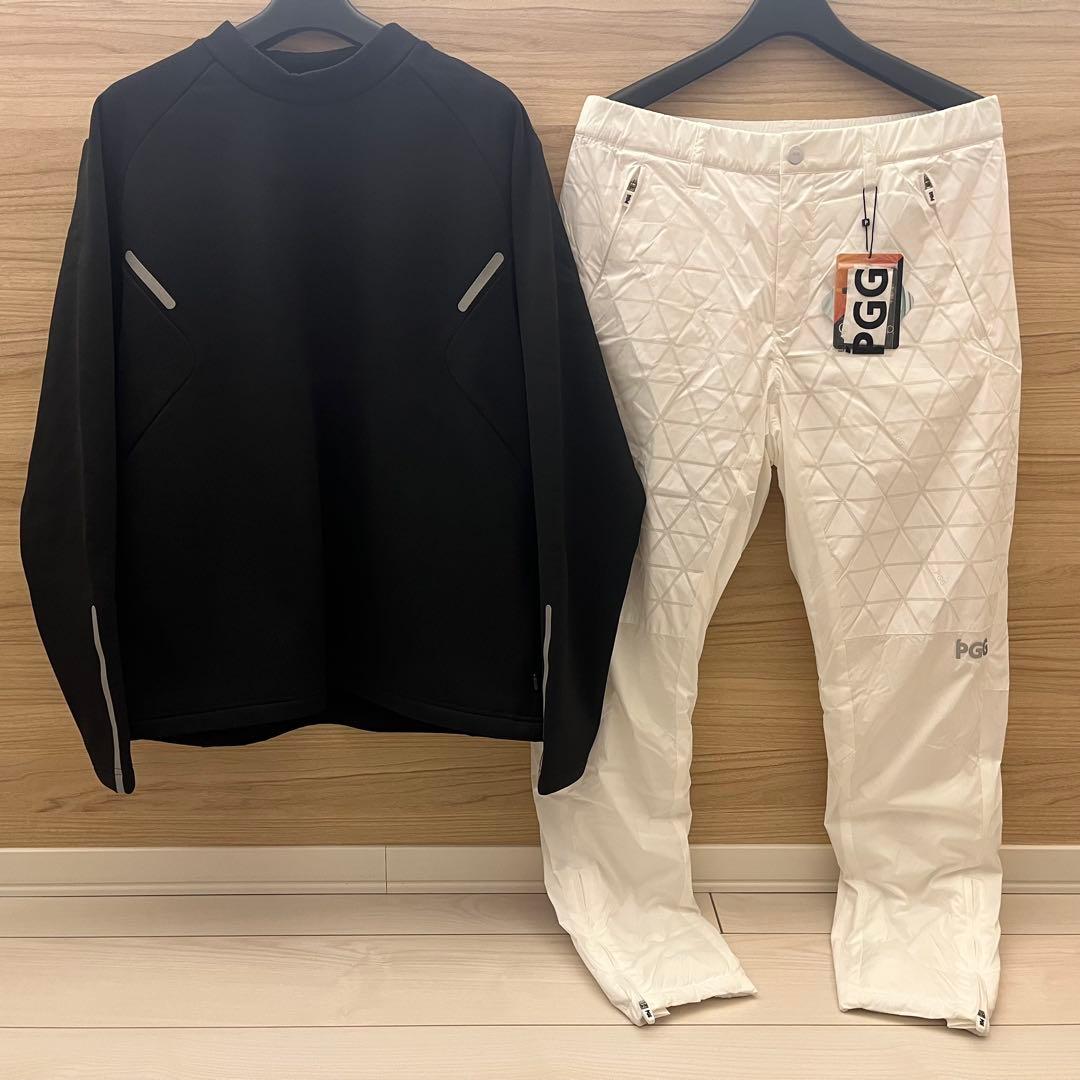 新品★79,200円 PGG パーリーゲイツ裏起毛＆中綿防寒パンツ 上下セット５