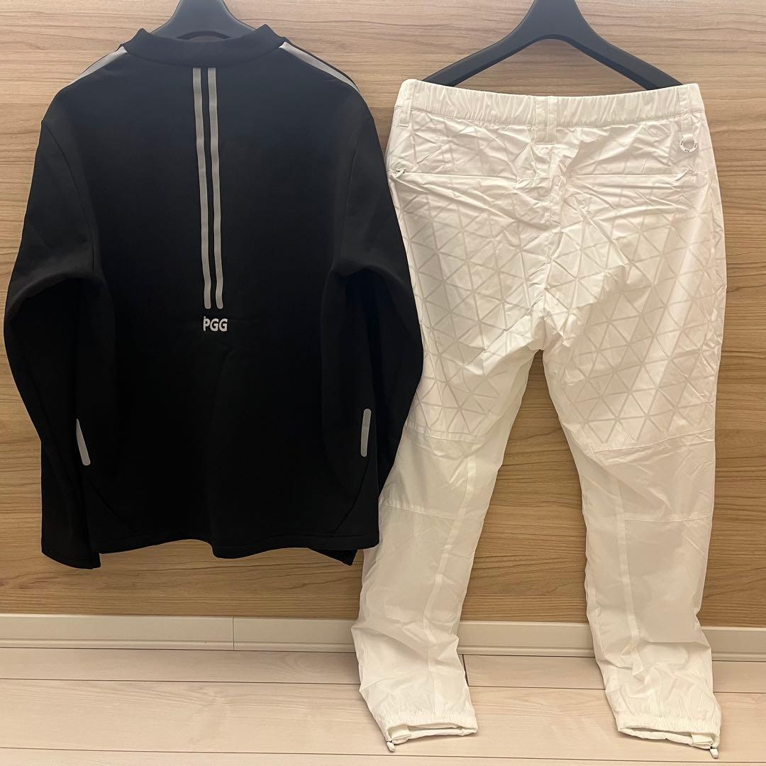 新品★79,200円 PGG パーリーゲイツ裏起毛＆中綿防寒パンツ 上下セット５