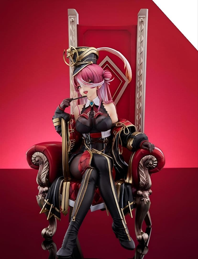 フィギュア 赤黒衣装 豪華な椅子