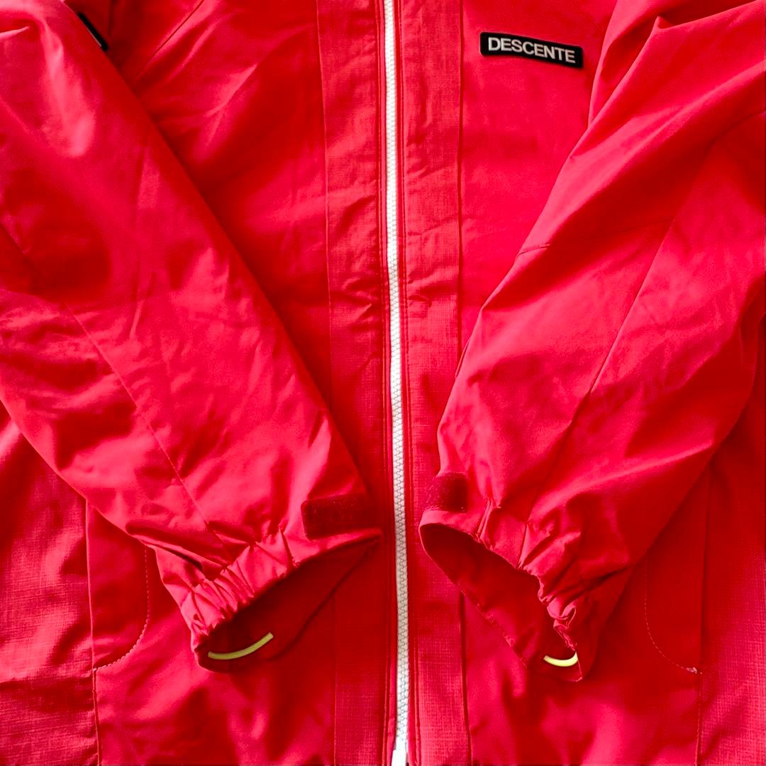 150 デサント　スキー　スノーボード　上下セット　赤　ブラック　スノーウェア