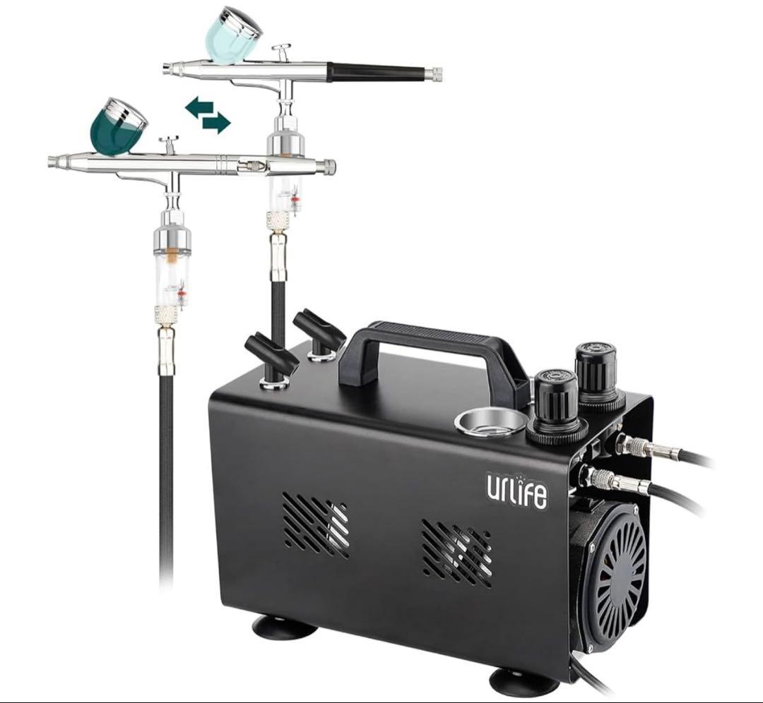 エアーコンプレッサーエアブラシ塗装ブースお得セット