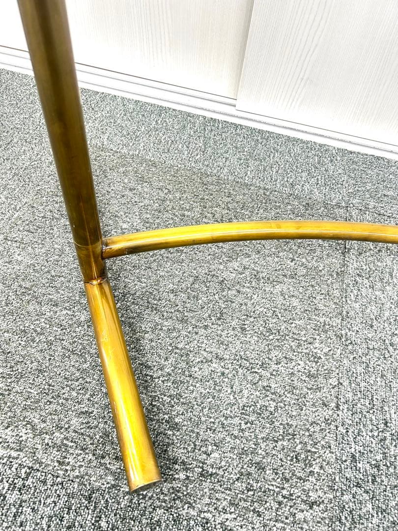 【レア美品】 R脚 ラウンド ハンガーラック アンティークゴールド 真鍮