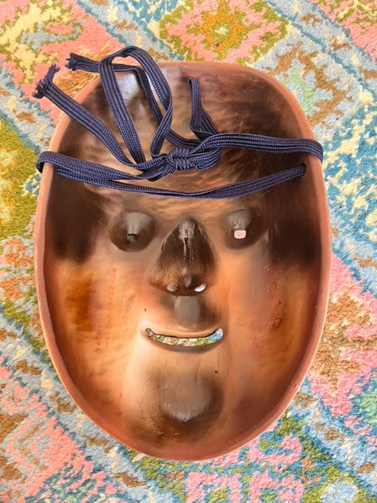 雪の小面　能面　金剛巌陶器製