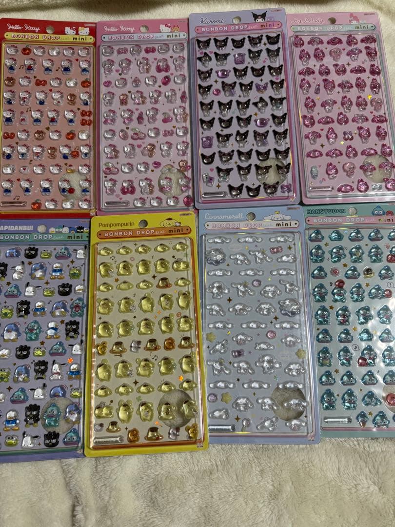 ボンボンドロップシール　サンリオ　ミニ　8枚セット　ボンドロ　サンリオmini