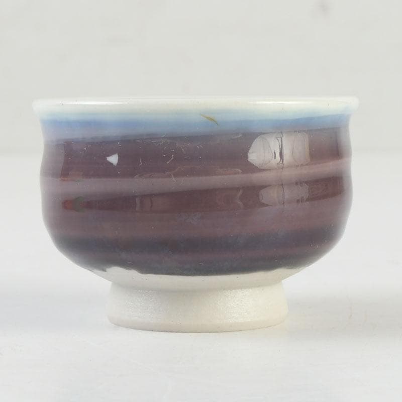 九谷焼　人間国宝　徳田正彦（三代徳田八十吉）　ぐい呑　盃　共布共箱　V　9709