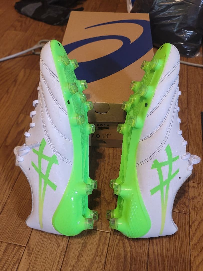 シューズ asics DS LIGHT X-FLY 6 27cm WHITE/GREEN