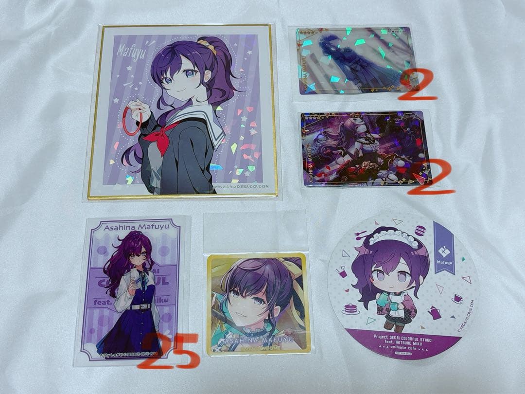 プロセカ 朝比奈まふゆ 缶バッジ ぱしゃこれ ウエハース ヴァイス ヴァイス