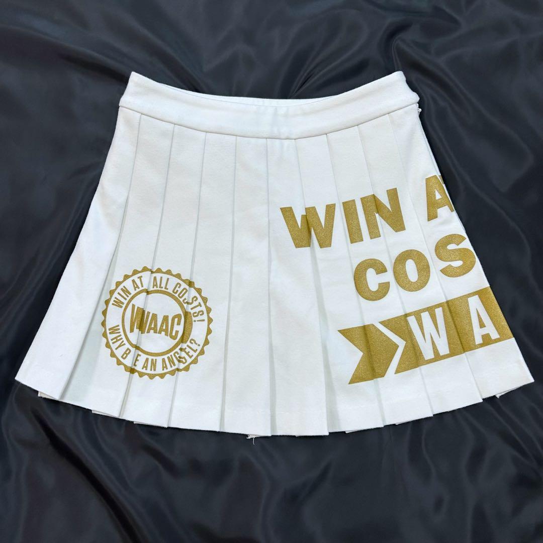 WAAC ワック ゴールドポイント プリーツキュロットスカート ポーチ付き