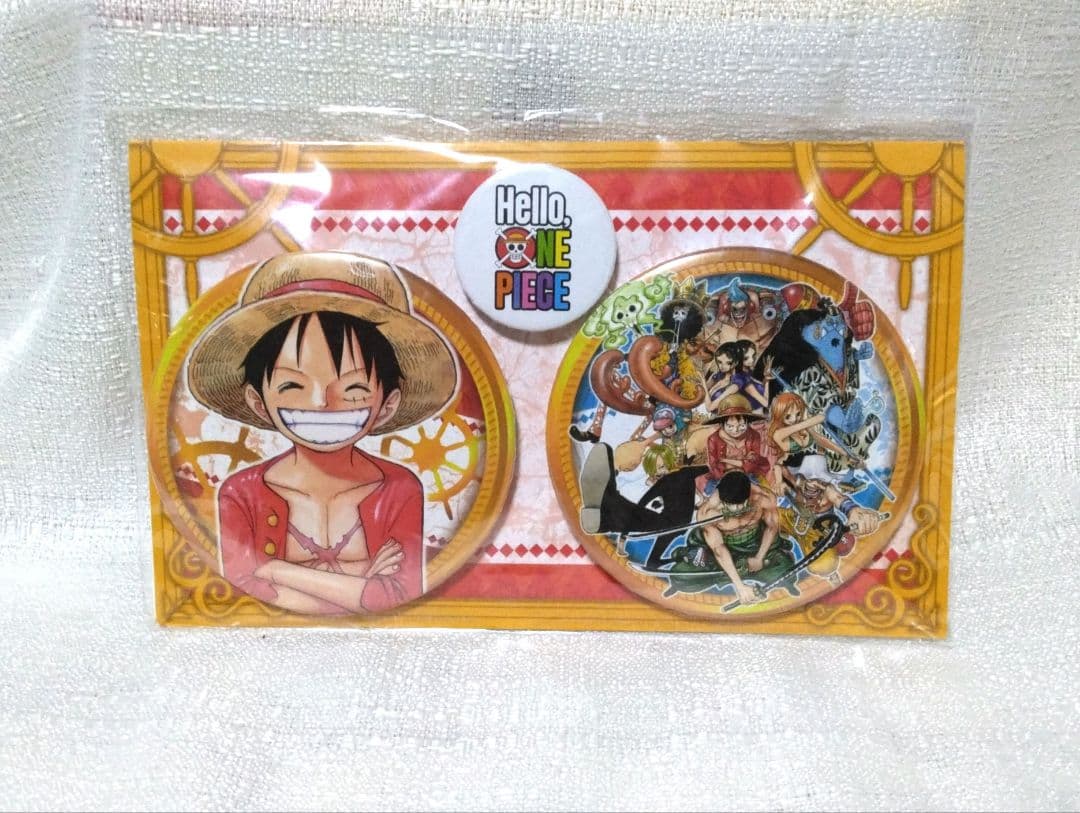 ワンピース Hello,ONE PIECE 缶バッジ 3個セット