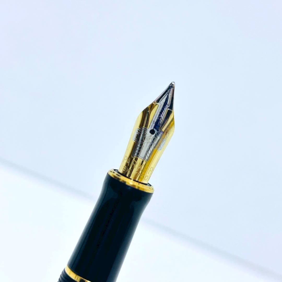 【極美品】PARKER 万年筆 DUOFOLD 黒 18K M 高級品