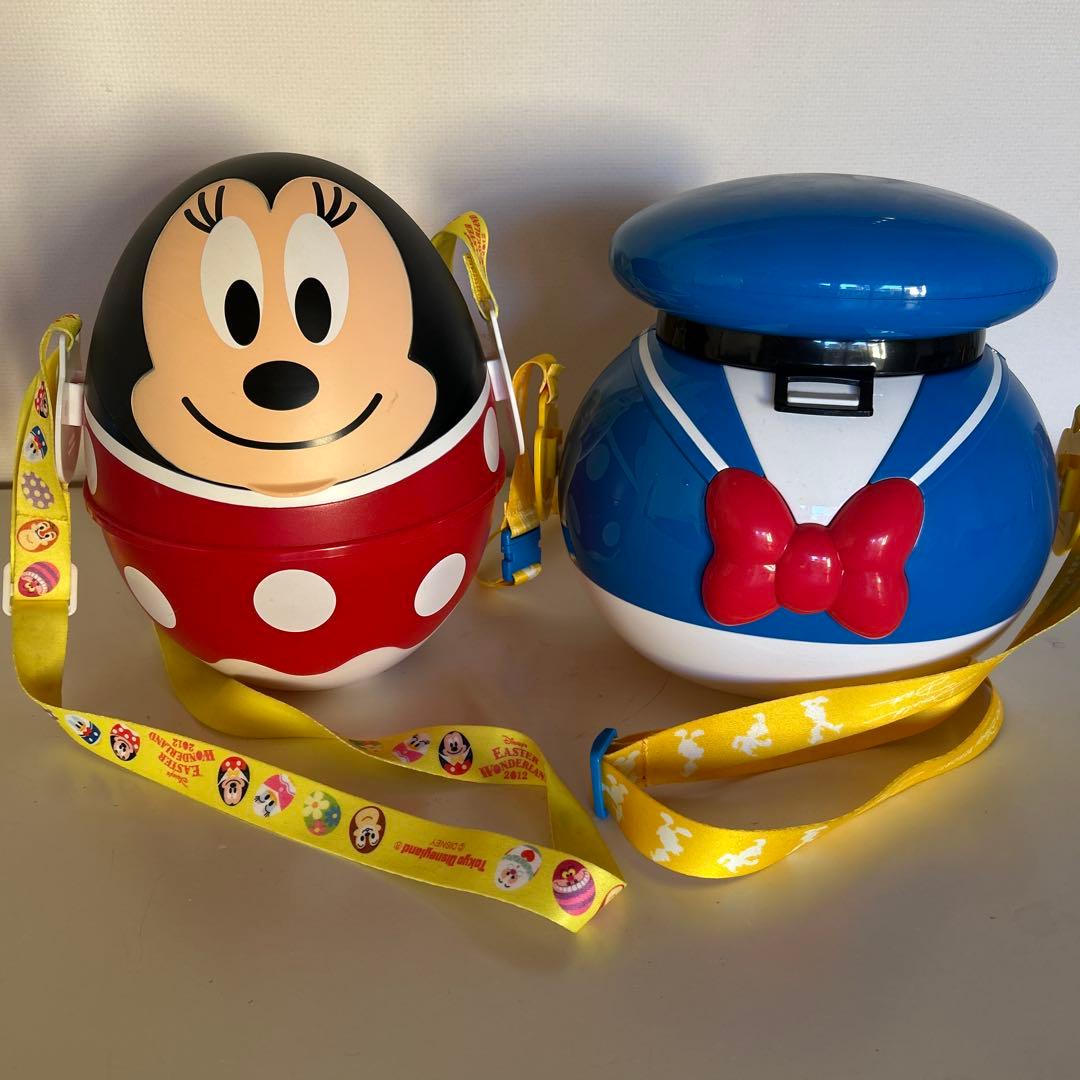 ミニーマウス・ドナルドダック エッグ型お菓子入れ