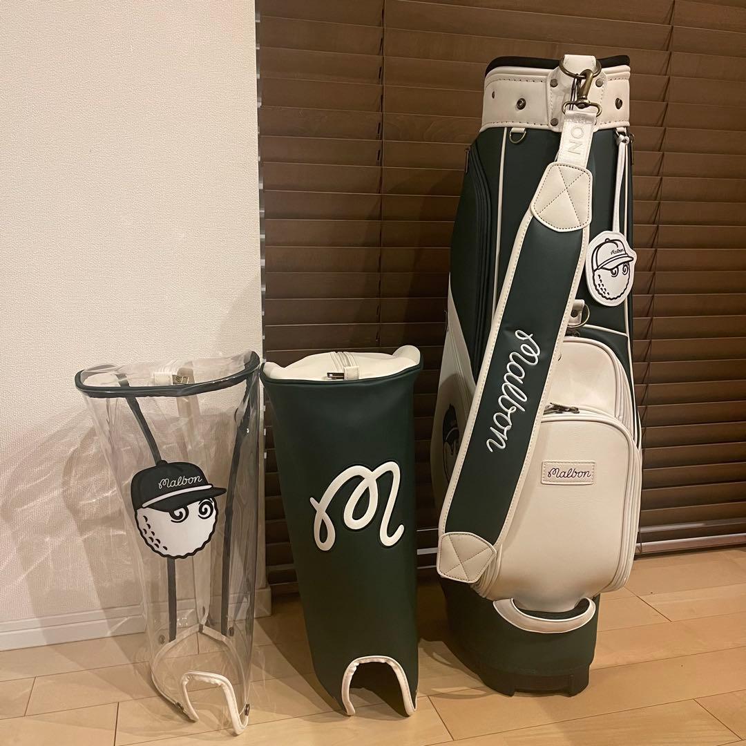 25新作 MALBON マルボンゴルフ キャスター付き キャディバッグ グリーン
