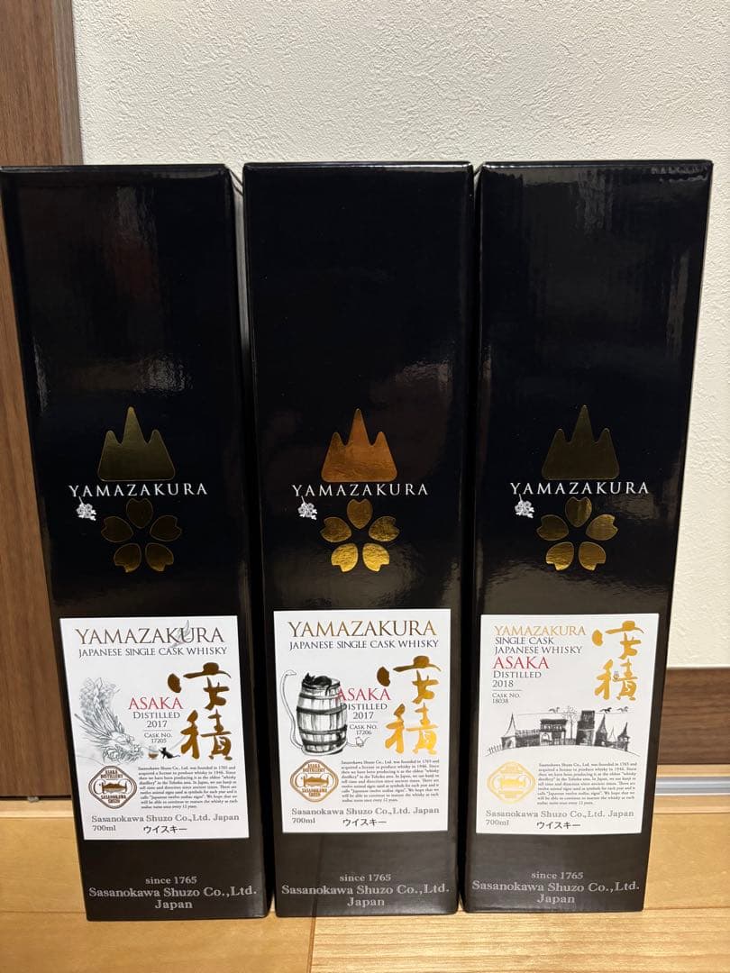 値下げ【超希少】安積蒸留所YAMAZAKURA干支ボトル3本セット