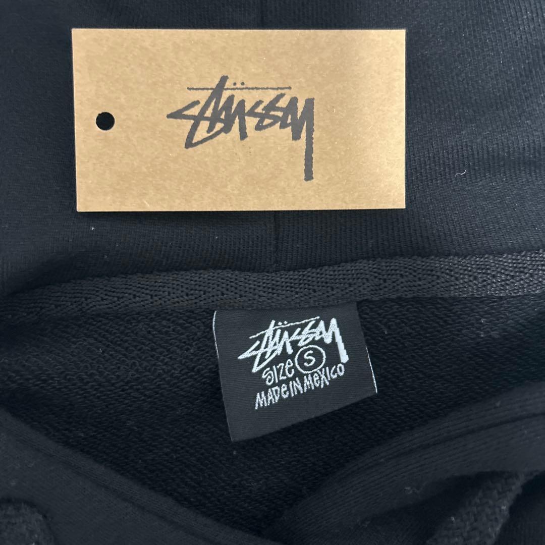 Stussy ブラック 8ボール パーカー