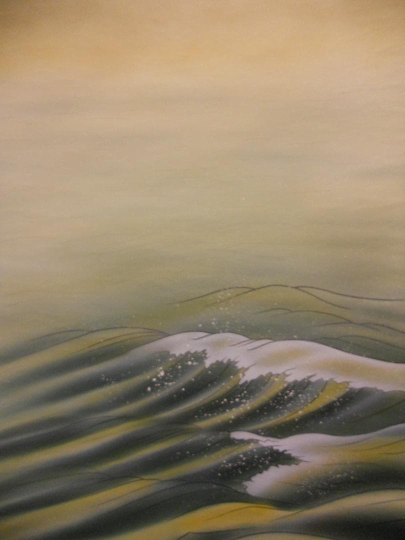 掛け軸 浅野香山 旭日静波 絹本 希少 軸装 茶道具 掛軸 美品 です。