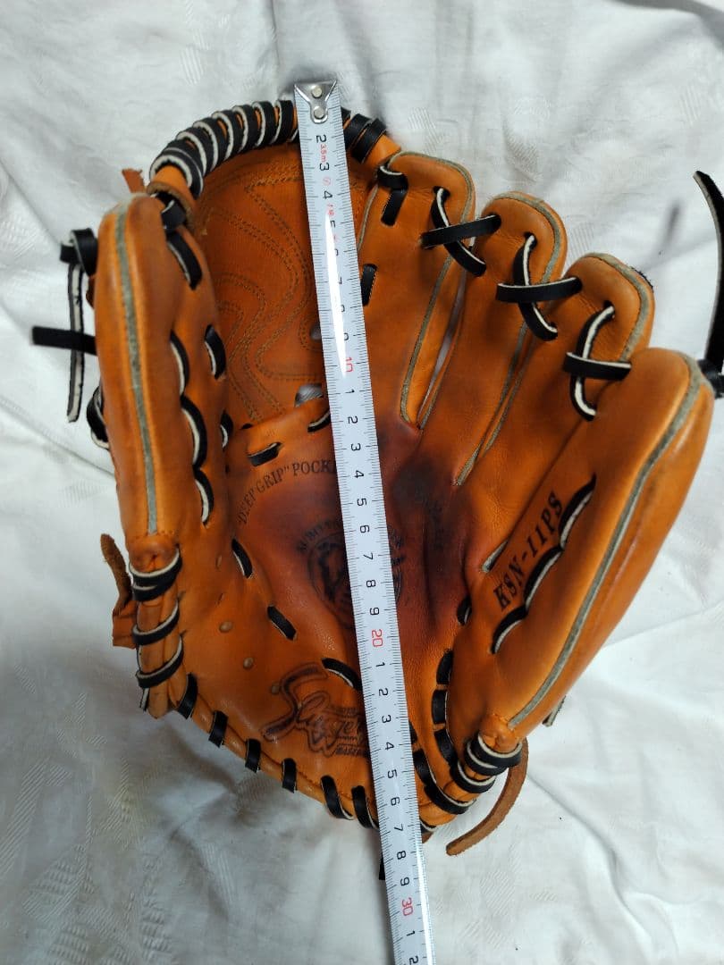 【実使用無し】久保田スラッガー　軟式野球グローブ　投手用　オレンジ