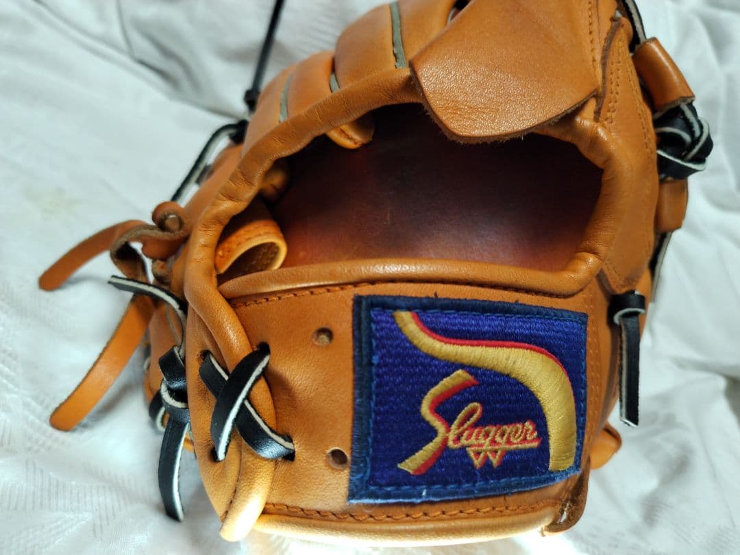 【実使用無し】久保田スラッガー　軟式野球グローブ　投手用　オレンジ