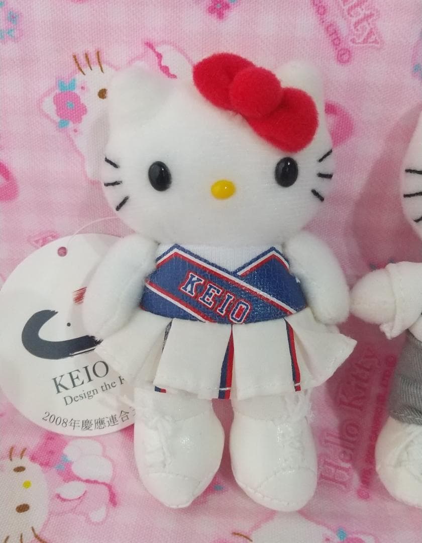 キティ　ダニエル　チアガール　マスコット　ぬいぐるみ　キーホルダー