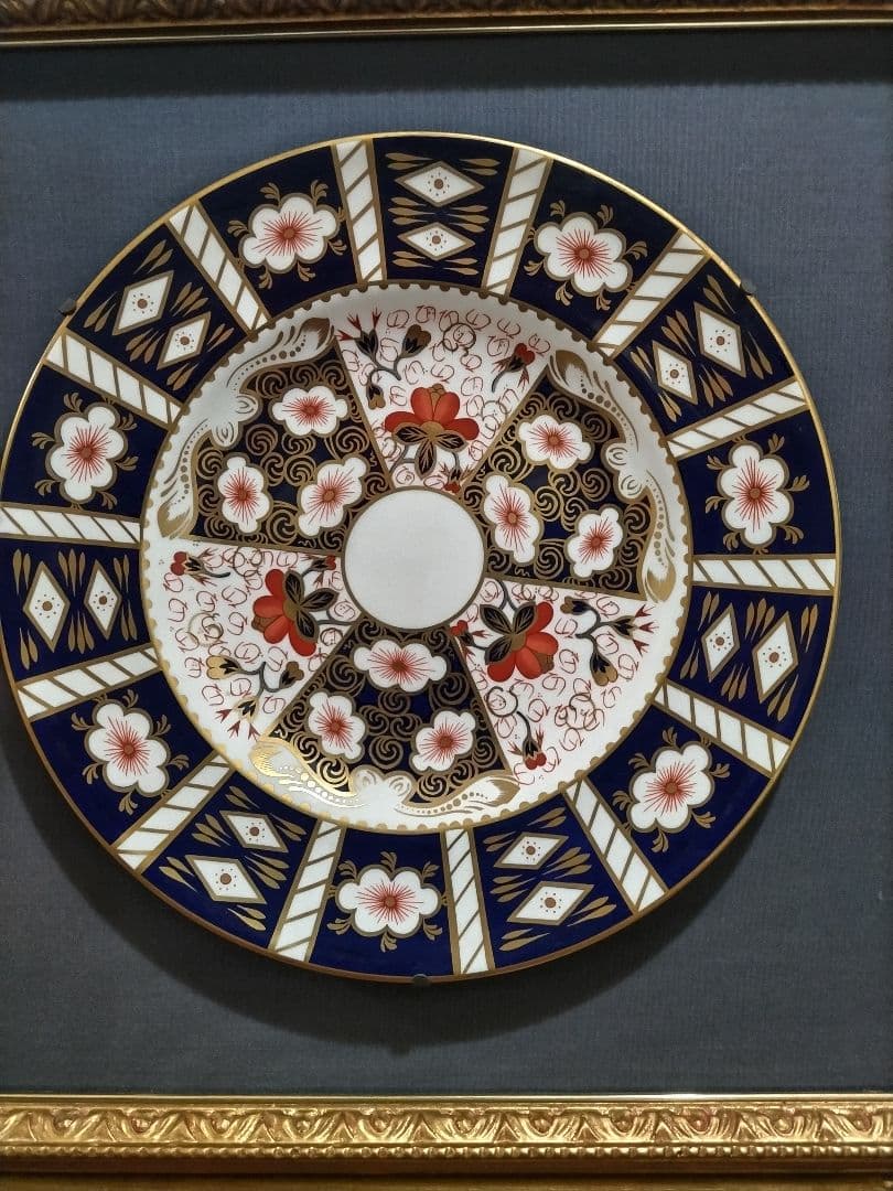  CROWN DERBY オールドイマリ2451プレート 大皿　額縁