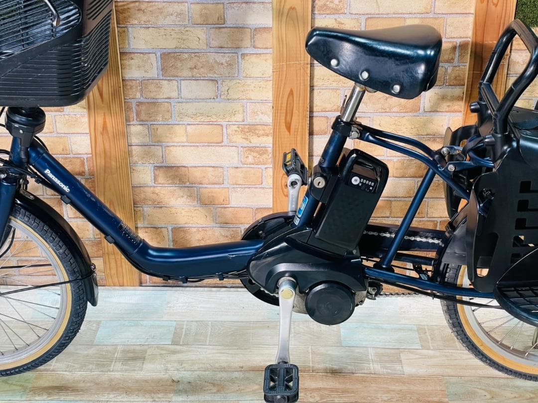 2018ネイビー 超大容量 パナソニック 子供乗せ電動アシスト自転車 H3326