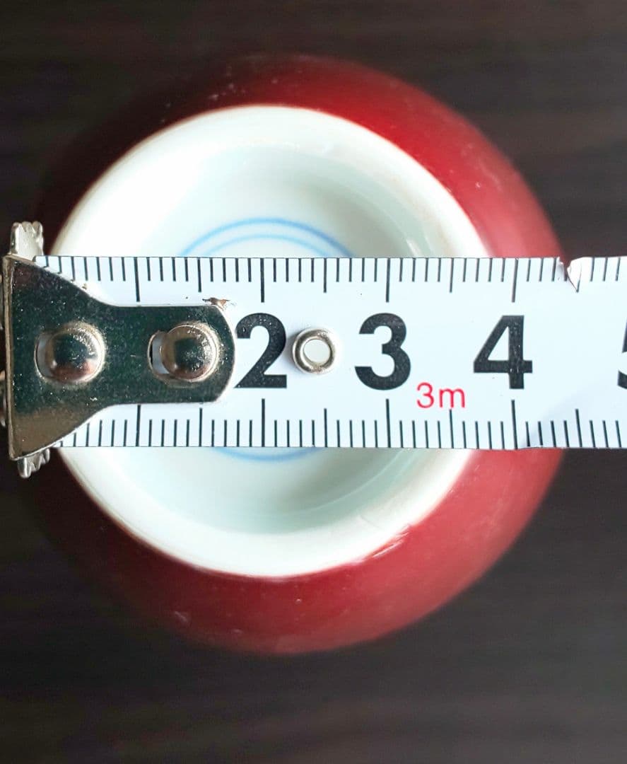 中国美術 清乾隆 紅釉直径瓶 紅釉長頸瓶 辰砂花瓶