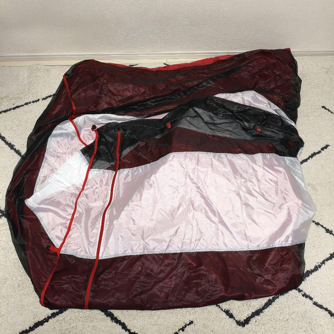 【１回使用】チャムス エーフレームテント３ ティールレッド CH62-1441