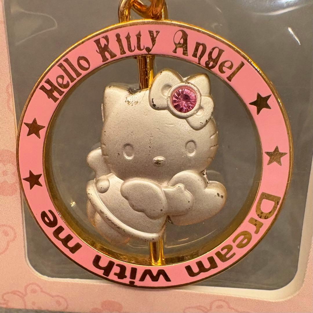 ハローキティ　くるくるまわる　リングキーホルダー　2種セット