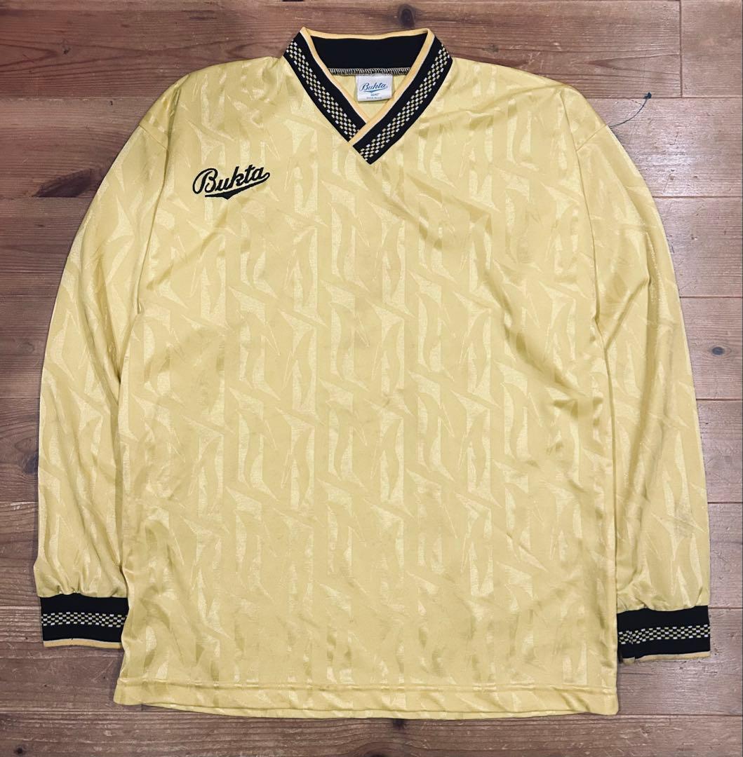 ユニフォーム 古着 90s Bukta バクタ UK製 黄色 Vネック 40
