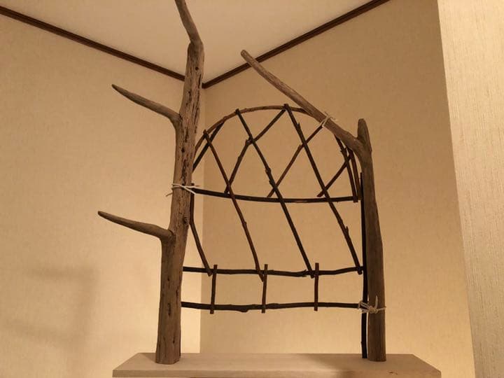 【No12】ペット　小鳥用　据え置き型　とまり木　バードアスレチック