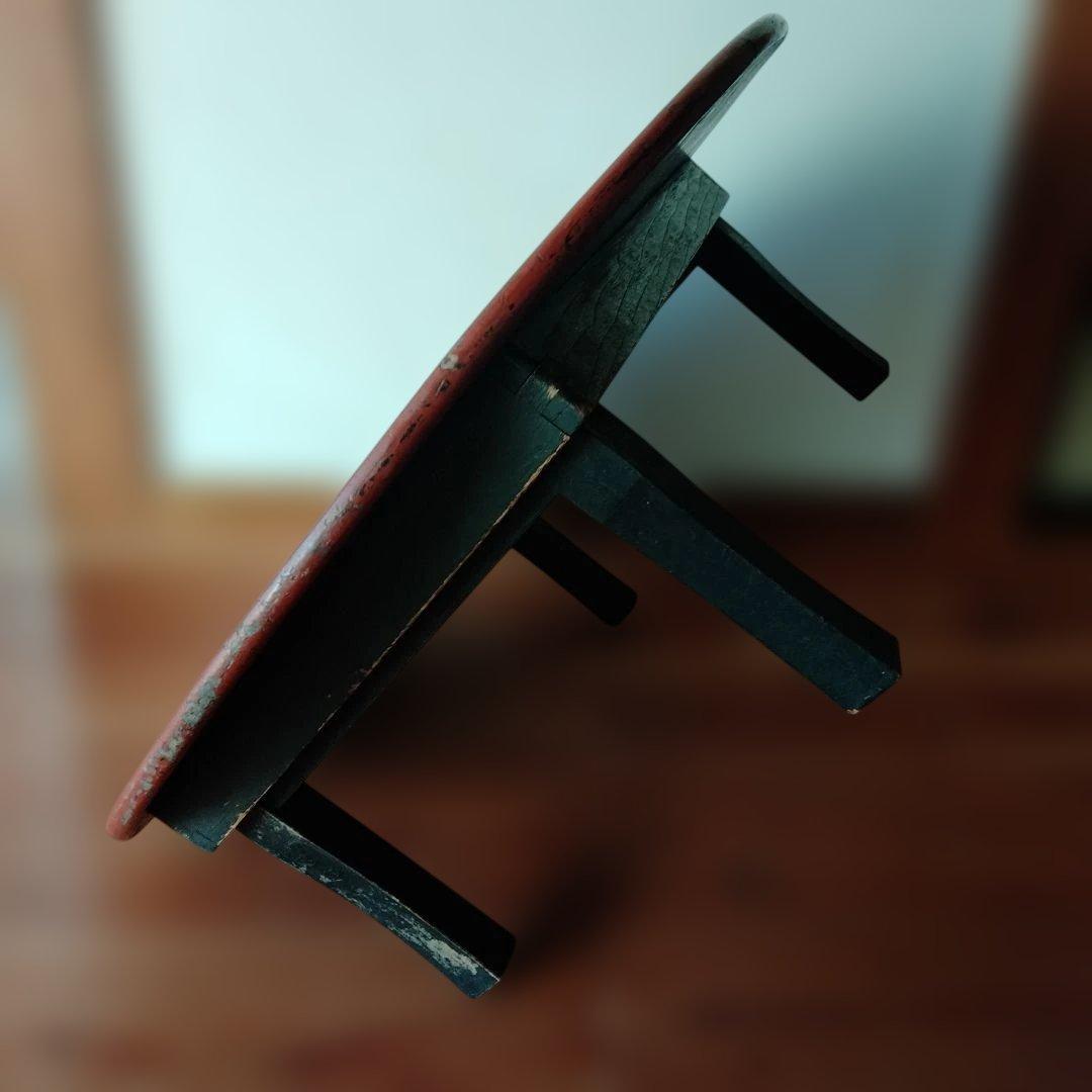 根来塗？ふうな ちゃぶ台 折畳み 珍品