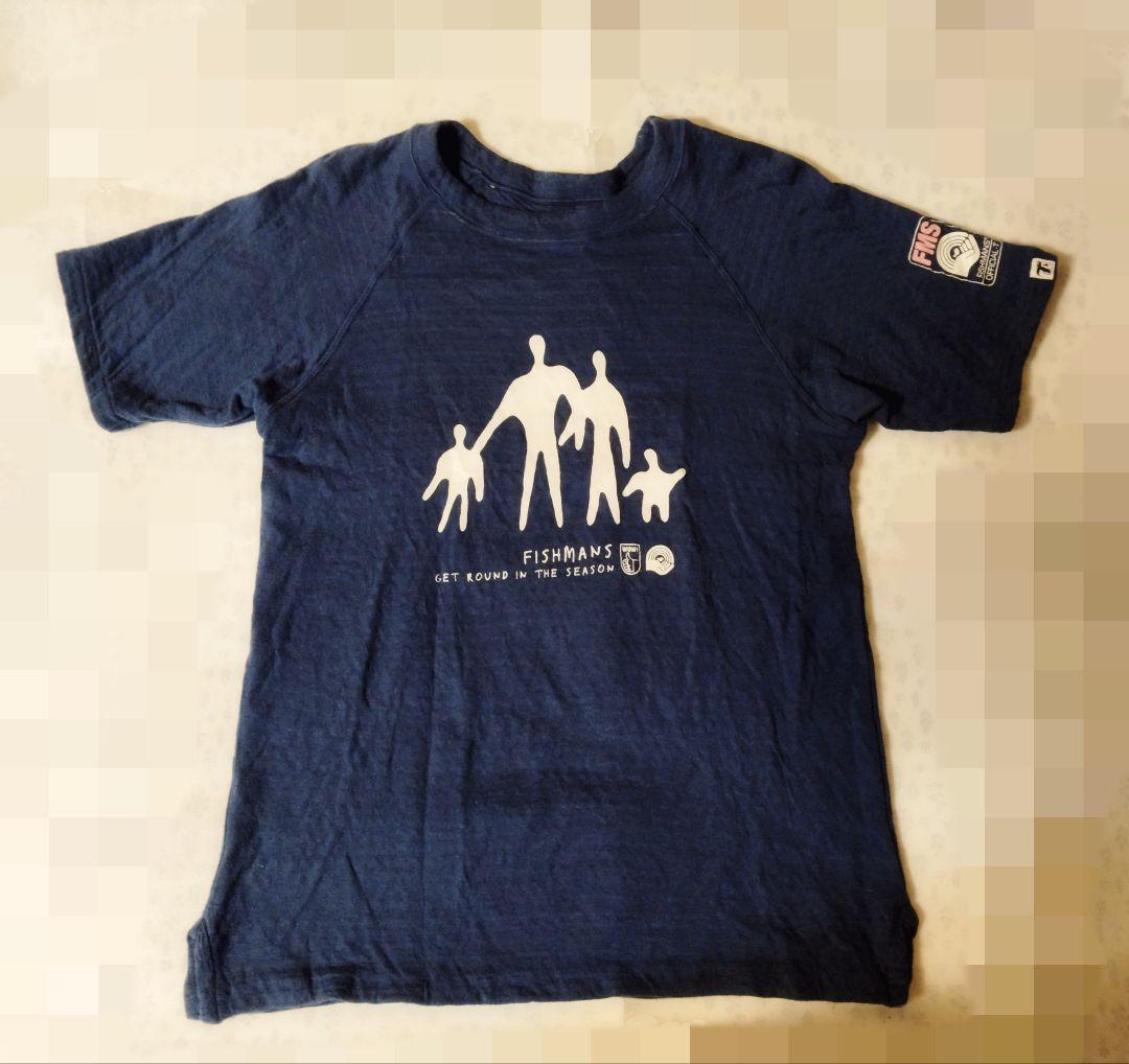フィッシュマンズ ファミリーTシャツ ダブルガーゼ素材 紺 Sサイズ