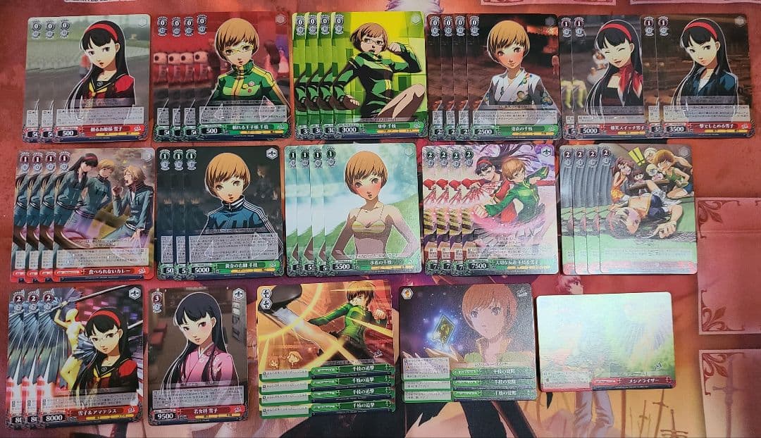 雪子　千枝　ペルソナ4　P4　デッキ　ヴァイスシュヴァルツ