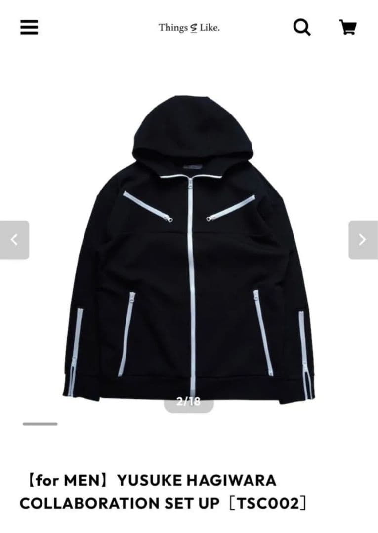 Things S Like 萩原裕介 ブラック セットアップ