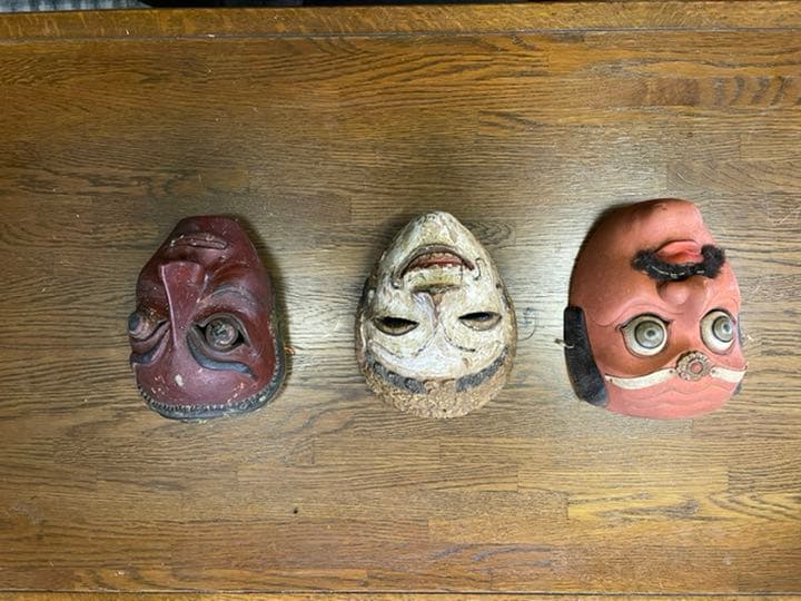 インドネシア雅楽面　３点セット
