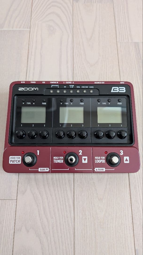 美品！　ZOOM　B3　マルチエフェクター　ベース用　付属品完備