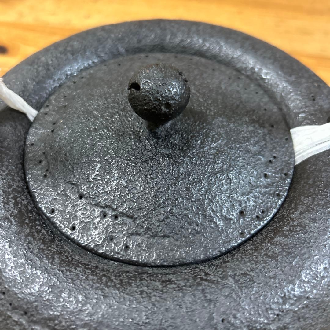 南部鉄器　茶道具 釜師　金沢専治　金澤鶴斎造　希少　工芸品　骨董　 姥口アラレ